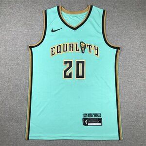 Sabrina Ionescu #20 NY Liberty Equality Rebel Jersey Mint Seafoam